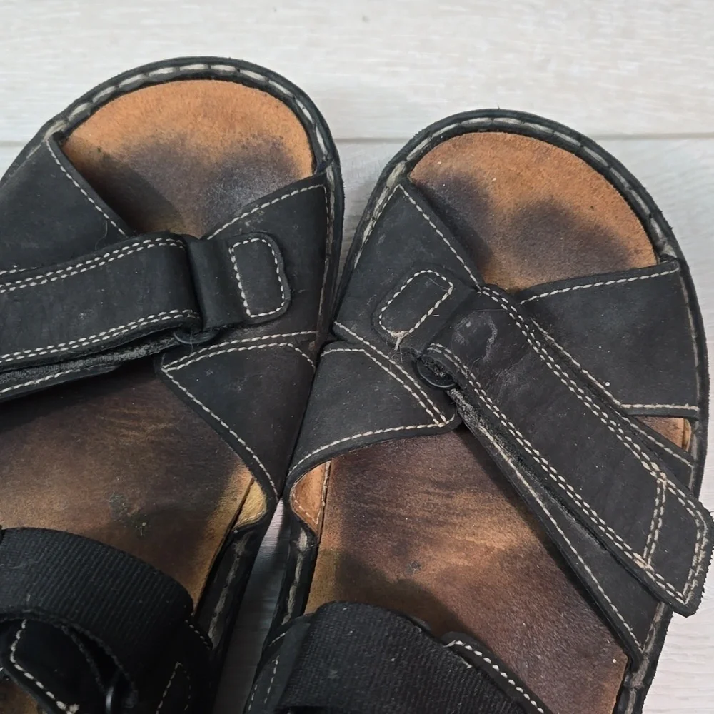 Finn Comfort Women Samara Leather Hook&loop Sandals shoes sz 42/11